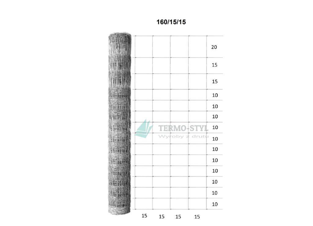 Siatka leśna wys. 160 cm